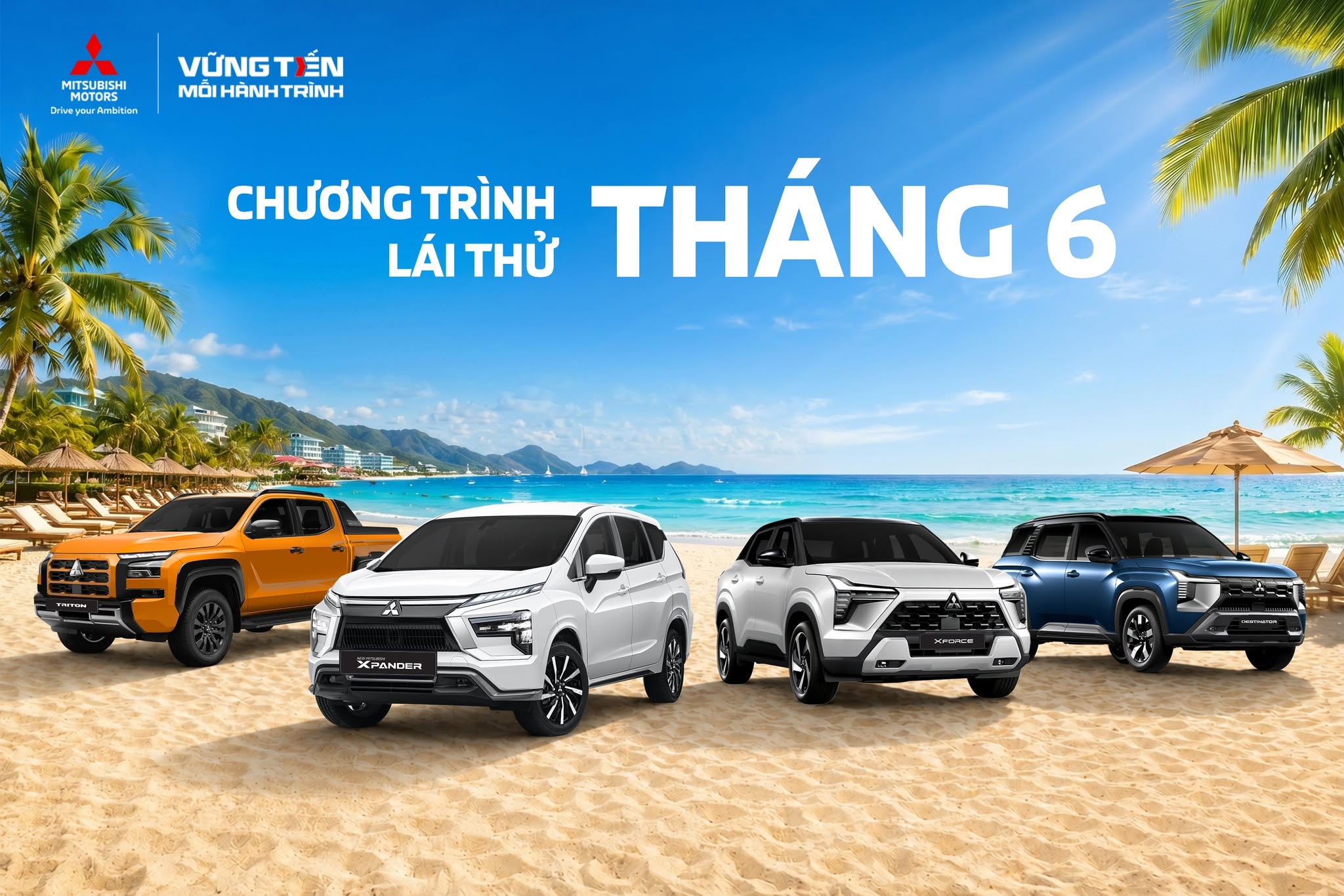 Sự kiện lái thử Mitsubishi miền Tây tháng 06/2026
