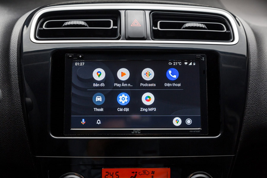 Màn hình giải trí trung tâm trên Mitsubishi Attrage